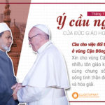 Ý cầu nguyện tháng 11/2019 của Đức Giáo Hoàng Phanxicô: Cầu cho việc đối thoại và hòa giải ở vùng Cận Đông