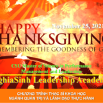 Chương trình Thạc sĩ Học viện Lãnh đạo Nghĩa Sinh và Đại học Công lập Chicago: Thư mời tham dự Thánh lễ Tạ ơn 2021