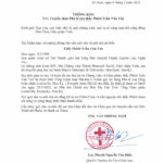 Thông báo truyền chức Phó tế cho thầy Phêrô Trần Văn Yên