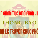 Thông báo: Thánh lễ truyền chức phó tế