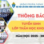 Học viện Liên dòng Thánh Giáo hoàng Gioan XXIII – GP Vinh: Thông báo tuyển sinh Lớp Thần học khóa XII – Năm học 2025 – 2026