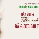 Vui vì tên đã được ghi trên Trời
