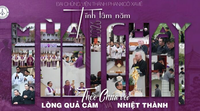 Đại Chủng viện Thánh Phanxicô Xaviê tĩnh tâm năm 2026 – Theo Chúa với lòng quả cảm và nhiệt thành